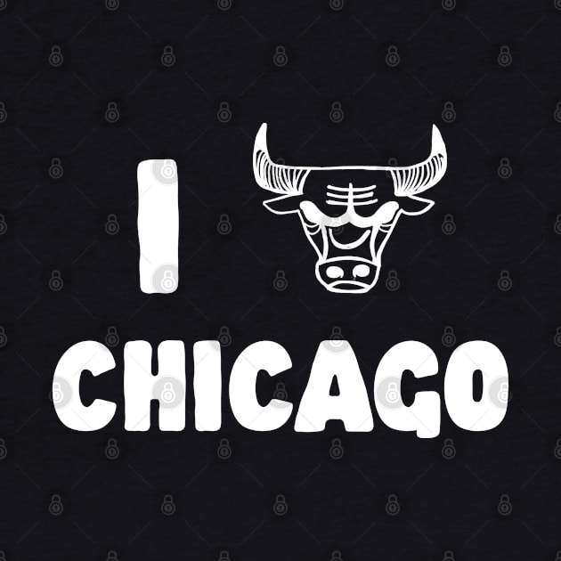 I LOVE CHICAGO - CHICAGO BULLS by HamzaNabil